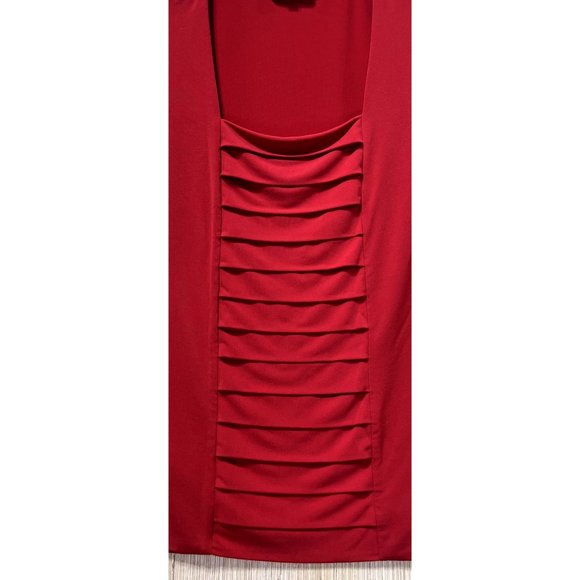 Calvin Klein - Women's Sleeveless Stretch Blouse, Red, Medium - Picture 13 of 13